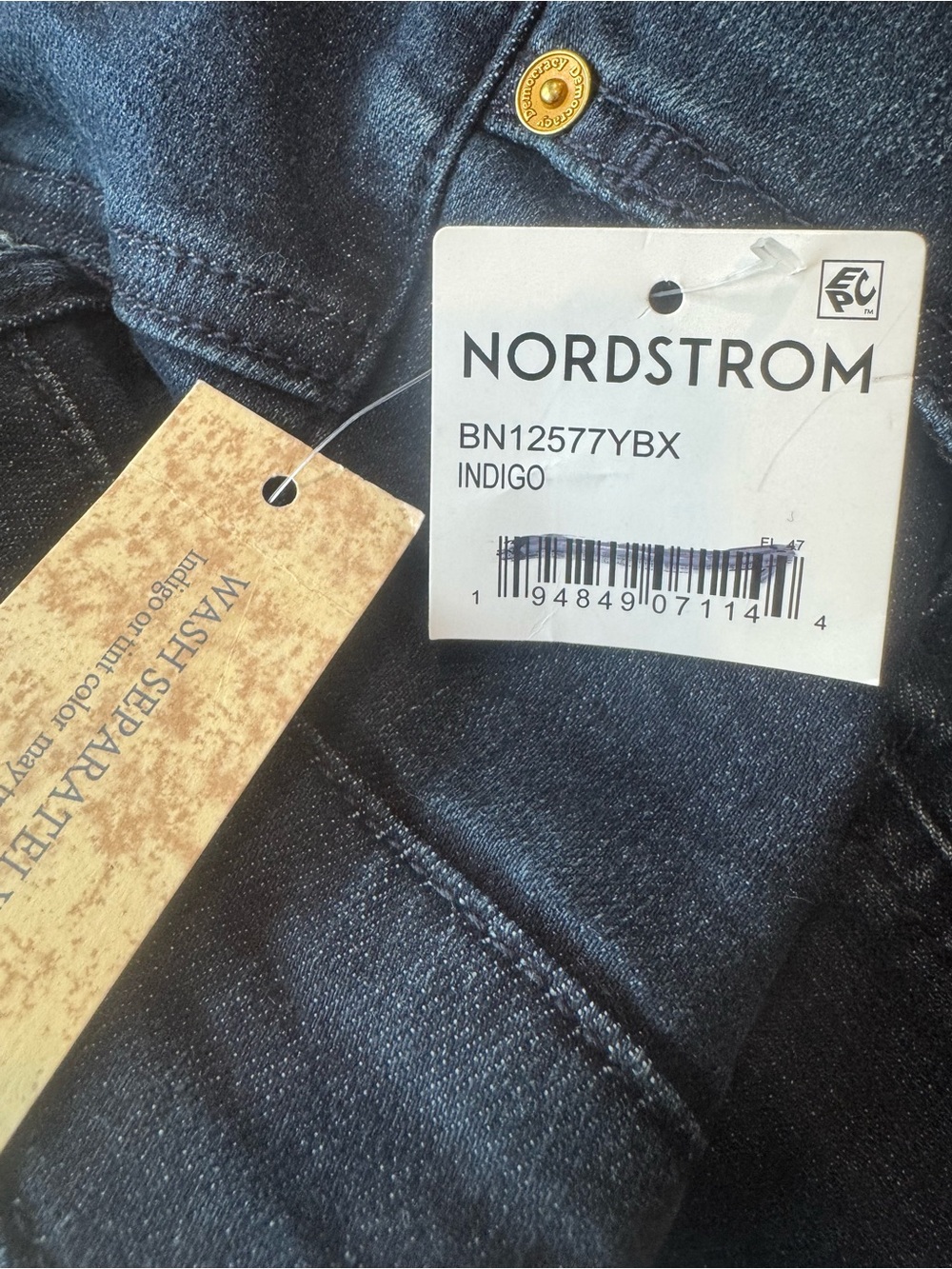 NWT Democracy Indigo Blue Ab Solution Mid Rise Itty Bitty Boot Jeans Size 4 - Picture 5 of 8